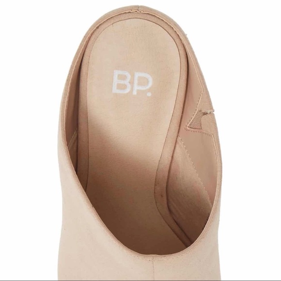 BP. Gretta Mule Sandals Blush Faux Suede 8.5 - Picture 5 of 6